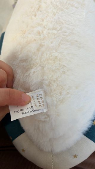 Cojín de peluche de pato para niños