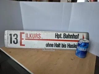 Antiguo cartel Tranvía Berna Suiza años 70