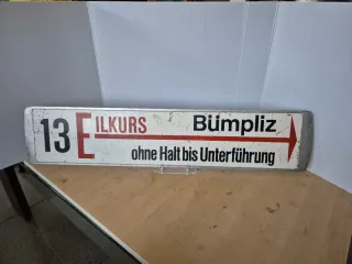 Antiguo cartel Tranvía Berna Suiza años 70