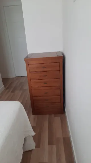 Dormitorio Colonial Pino Macizo Nogal