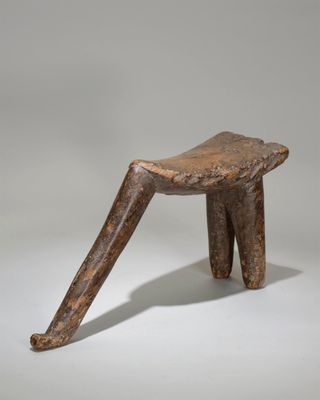 Taburete Trípode Lobi (Burkina Faso) Ca. 1950