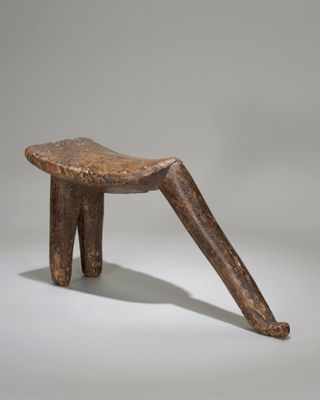 Taburete Trípode Lobi (Burkina Faso) Ca. 1950