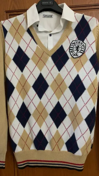 Pullover Guess Argyle Vintage Ragazzo