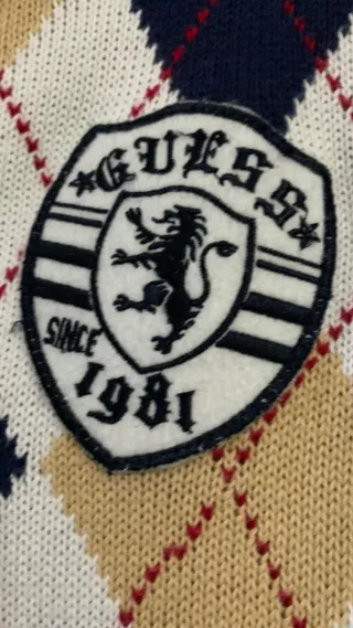 Pullover Guess Argyle Vintage Ragazzo