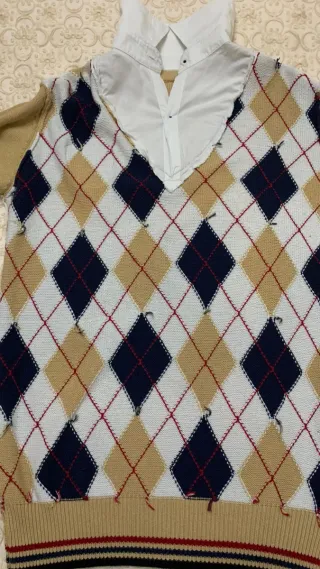 Pullover Guess Argyle Vintage Ragazzo