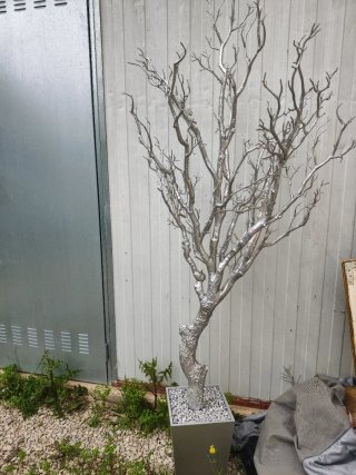 Árbol decorativo plateado 160m