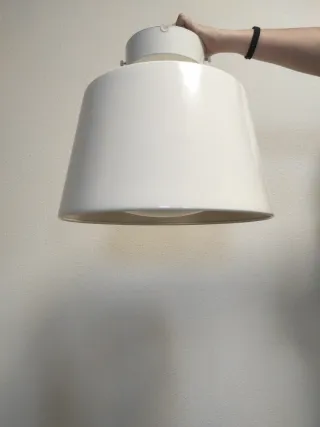 Lámpara colgante Ikea Kulla blanca