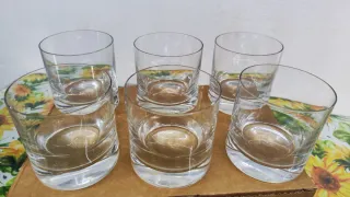 Set 6 Vasos Bajos Licor Cristal