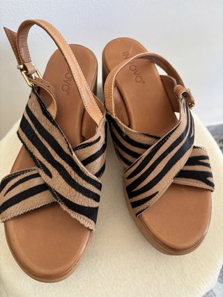 Sandali Inuovo donna zeppa pelle