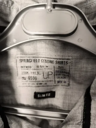 Camisa Springfield Gris Talla xl