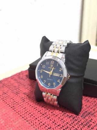 Reloj Hombre Azul y Dorado