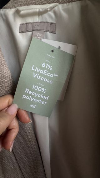 Chaqueta blazer beige mujer “H&M”