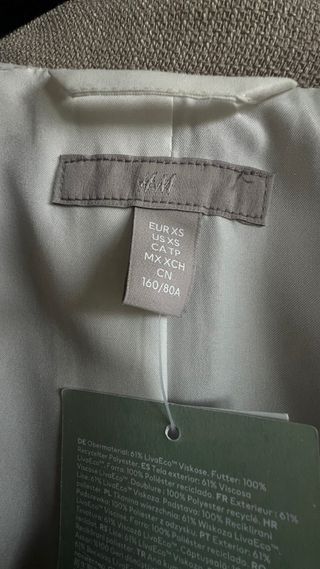 Chaqueta blazer beige mujer “H&M”