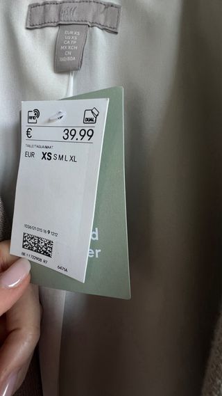 Chaqueta blazer beige mujer “H&M”