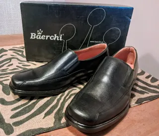 Zapatos Baerchi Hombre Negros Sin Estrenar