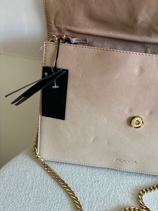 Borsa Kocca tracolla donna beige oro