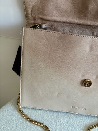 Borsa Kocca tracolla donna beige oro