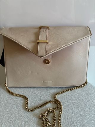 Borsa Kocca tracolla donna beige oro