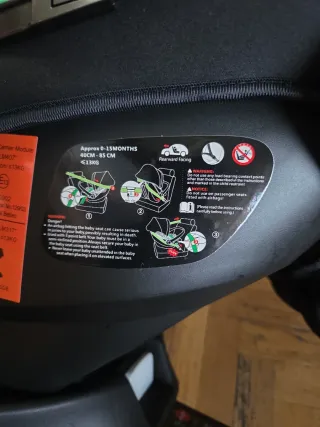 Silla de coche para bebé negra