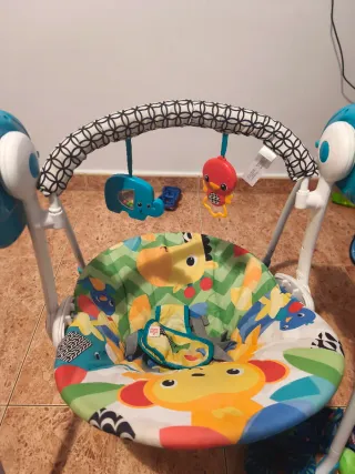 Amaca balancín infantil con animales