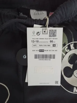 Chándal bebé Mickey Mouse 12-18 meses