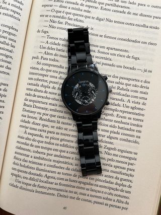 Relógio Geneva Preto Masculino