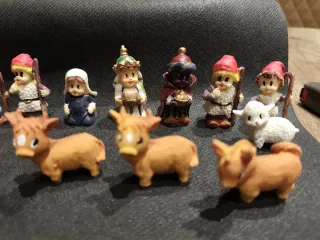 Figuritas Reyes Mago, pastores, animales...