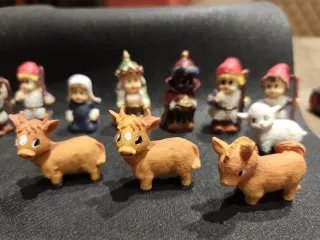 Figuritas Reyes Mago, pastores, animales...