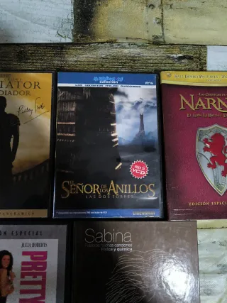Lote 4 Películas DVD: Gladiator, Narnia, Señor Ani