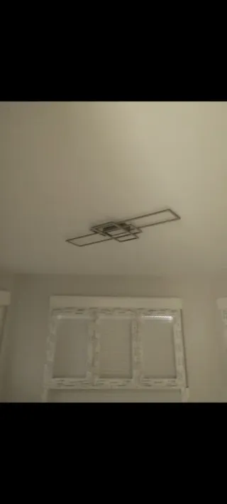 Instalación ventilador y lámparas