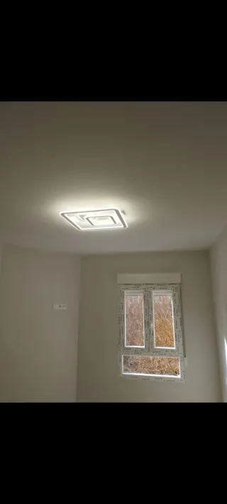 Instalación ventilador y lámparas