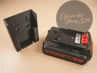 Suporte Bateria Black & Decker 18V