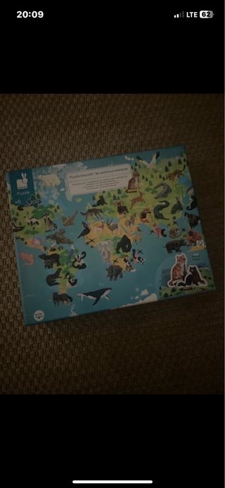 Puzzle Janod Animales 200 Piezas +6