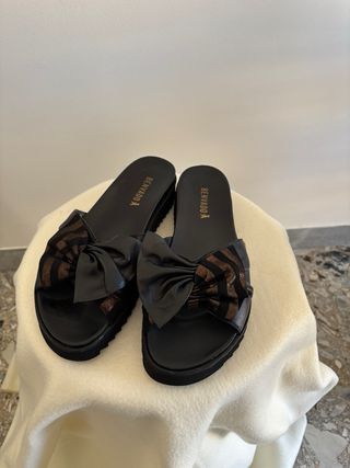 BenVado Ciabatte Donna Nero Oro