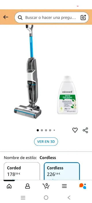 Aspiradora Bissell Crosswave HF3 Cordless Select