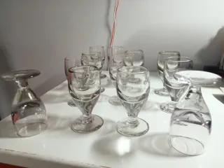 12 Copas de vino estilo Vintage