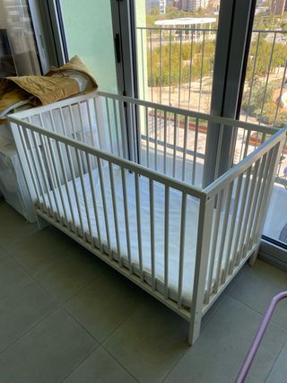 Cuna de bebé blanca IKEA