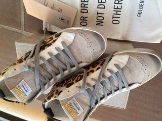 Zapatillas Golden Goose leopardo beige/marrón