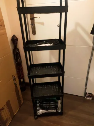 Estantería/Carrito 5 pisos PVC con ruedas A ESTREN