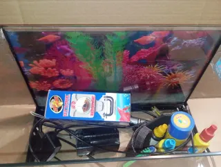 Pecera 50L con tapa LED