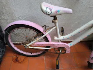 Bicicleta Infantil Hello Kitty Rosa