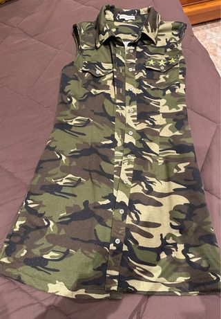 Vestido Camaleónica Militar Talla S