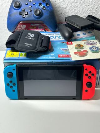 Nintendo Switch Completa + Mando Pro + Mario Kart8