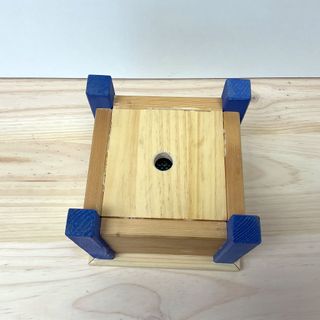 Jardinera de madera 19,5x19,5x16,5 cm