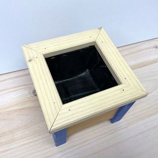 Jardinera de madera 19,5x19,5x16,5 cm