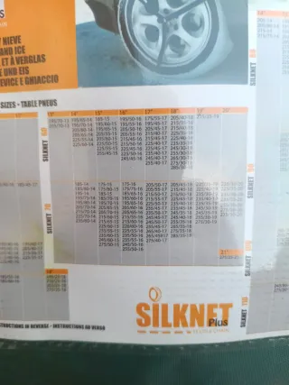 Cadenas de nieve textiles SILKNET 70