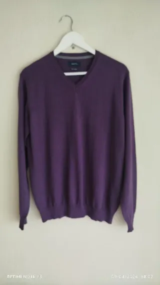 Jersey Cortefiel Morado Hombre Talla L