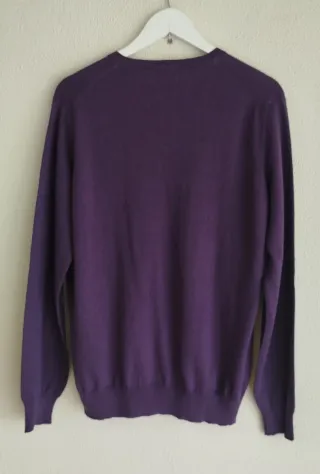 Jersey Cortefiel Morado Hombre Talla L