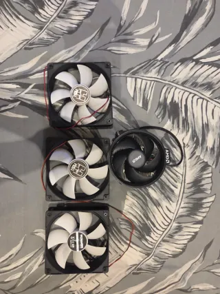 Disipador AMD y 3 ventiladores NOX 120mm