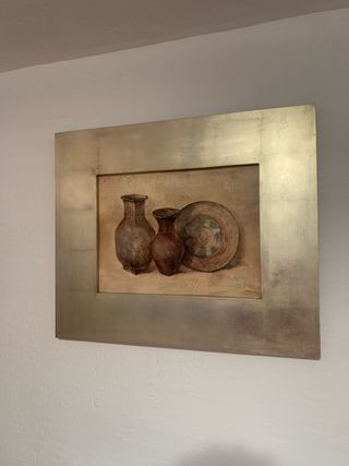 1 Espejo y 2 cuadros Pan de Oro